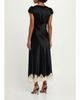 Cinq à Sept Sienne Lace-Trim Satin Midi Dress - 3