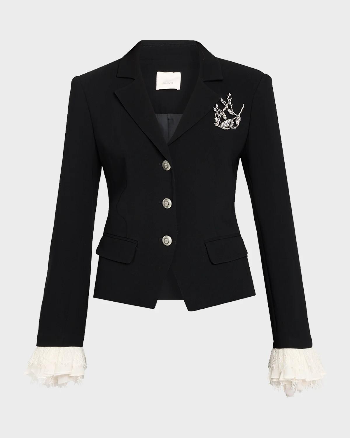 Cinq à Sept Sorren Embellished Blazer
