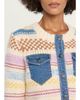Cinq à Sept Suki Denim & Wool Combo Cardigan - 5
