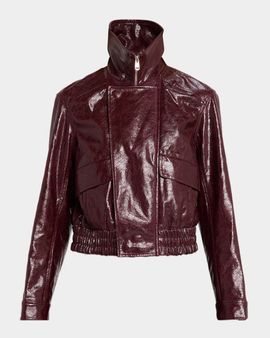 Cinq à Sept Tumbled Vegan Leather Jacket