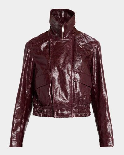 Cinq à Sept Tumbled Vegan Leather Jacket