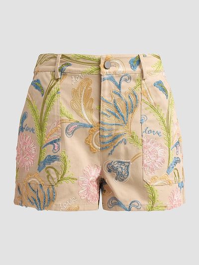 Cinq à Sept Women's Addie Floral-Embroidered Shorts