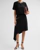 Cinq à Sept Women's Alethia Crystal Cascade Asymmetric Knee-Length Skirt - 2