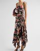 Cinq à Sept Women's Ambroisine Wilted Poppy Silk Handkerchief Maxi Dress - 4