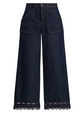 Cinq à Sept Women's Benji Guipure Lace Jeans