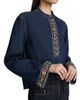 Cinq à Sept Women's Birdie Embellished Denim Top - 6
