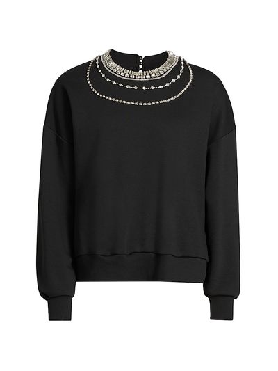 Cinq à Sept Women's Brandy Layered Necklace Sweater