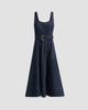 Cinq à Sept Women's Cambree Denim Fit & Flare Belted Midi-Dress - 1