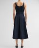 Cinq à Sept Women's Cambree Denim Fit & Flare Belted Midi-Dress - 3