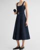 Cinq à Sept Women's Cambree Denim Fit & Flare Belted Midi-Dress - 4