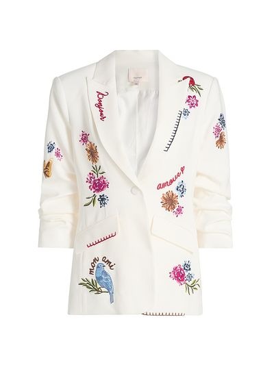 Cinq à Sept Women's Celeste Vine Scrunched Cheyenne Blazer