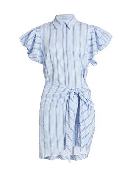 Cinq à Sept Women's Charmine Striped Mini Shirtdress