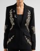 Cinq à Sept Women's Cheyenne Crystal Cascade Blazer - 5