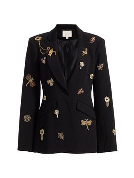 Cinq à Sept Women's Cheyenne Goldtone Brooches Blazer