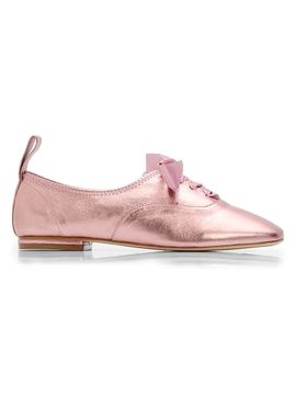Cinq à Sept Women's Christina 30MM Metallic Leather Oxfords