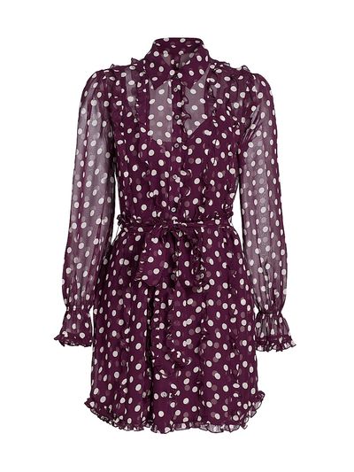 Cinq à Sept Women's Clio Camille Polka Dot Minidress