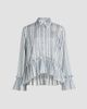 Cinq à Sept Women's Daxel Striped Ruffle Top - 1