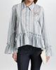 Cinq à Sept Women's Daxel Striped Ruffle Top - 3