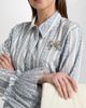 Cinq à Sept Women's Daxel Striped Ruffle Top - 6