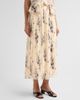 Cinq à Sept Women's Delaine Hand-Sketched Floral Midi Skirt - 4