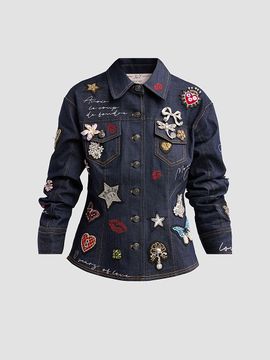 Cinq à Sept Women's Denim Scrunched Canyon Jacket