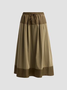 Cinq à Sept Women's Elisabetta Colorblocked Midi Skirt