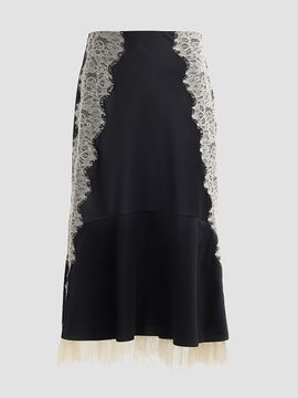 Cinq à Sept Women's Esme Satin Liore Midi Skirt
