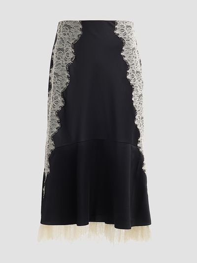 Cinq à Sept Women's Esme Satin Liore Midi Skirt