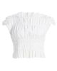 Cinq à Sept Women's Evalina Gathered Ruffle Crop Top - 8