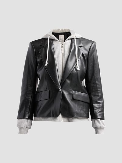 Cinq à Sept Women's Faux Leather Le Petit Khloe Blazer