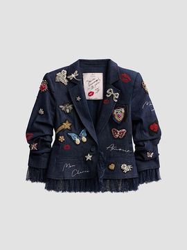 Cinq à Sept Women's Greatest Hits Le Petit Roxie Denim Jacket