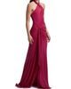 Cinq à Sept Women's Gulliame Halter Keyhole Gown - 2