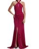 Cinq à Sept Women's Gulliame Halter Keyhole Gown - 3