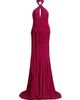 Cinq à Sept Women's Gulliame Halter Keyhole Gown - 8
