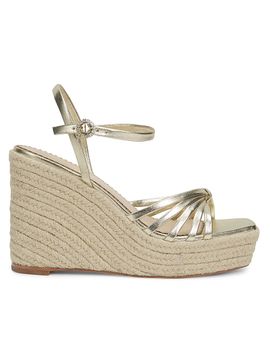Cinq à Sept Women's Helen Leather Wedge Espadrilles