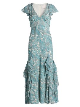 Cinq à Sept Women's Hendrix Paisley A-Line Midi-Dress