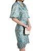 Cinq à Sept Women's Hendrix Paisley Fringed Wrap Minidress - 4