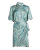 Cinq à Sept Women's Hendrix Paisley Fringed Wrap Minidress - 8