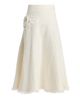 Cinq à Sept Women's Henriette Floral Appliqué Cotton Midi-Skirt - 8
