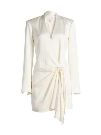 Cinq à Sept Women's Irma Draped Satin Minidress