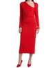 Cinq à Sept Women's Jalyn Draped Jersey Midi-Dress - 3