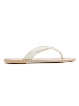 Cinq à Sept Women's Jessica Woven Leather Flat Sandals
