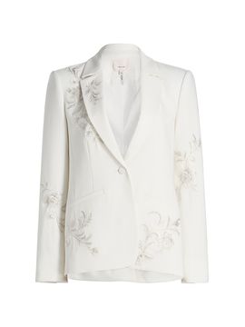 Cinq à Sept Women's Karlie Embroidered Blazer