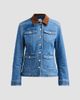 Cinq à Sept Women's Katniss Faux Suede Collar Denim Jacket - 1