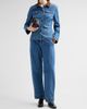 Cinq à Sept Women's Katniss Faux Suede Collar Denim Jacket - 2
