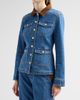 Cinq à Sept Women's Katniss Faux Suede Collar Denim Jacket - 4