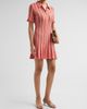 Cinq à Sept Women's Keaton Striped Knit Polo Mini Dress - 4