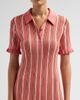 Cinq à Sept Women's Keaton Striped Knit Polo Mini Dress - 5