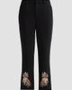 Cinq à Sept Women's Kerry Floral Border Crop Pants - 1