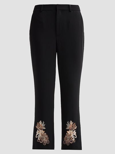 Cinq à Sept Women's Kerry Floral Border Crop Pants